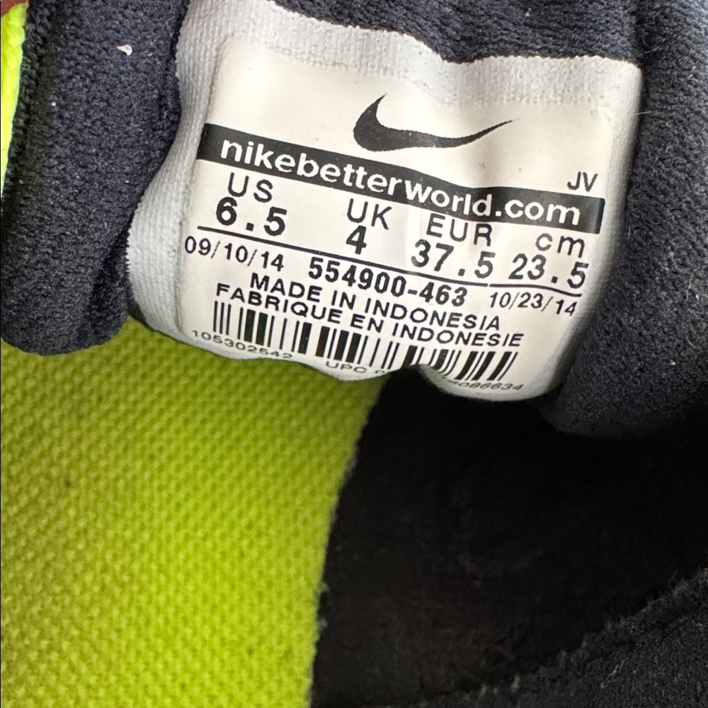 Nike Womens Revolution 2 Running Sneakers Blue Mesh Size 6.5 - Picture 7 of 7